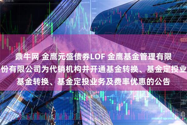 鼎牛网 金鹰元盛债券LOF 金鹰基金管理有限公司新增申港证券股份有限公司为代销机构并开通基金转换、基金定投业务及费率优惠的公告