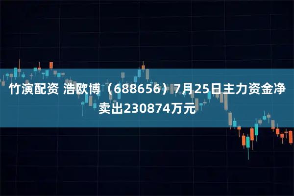竹演配资 浩欧博（688656）7月25日主力资金净卖出230874万元